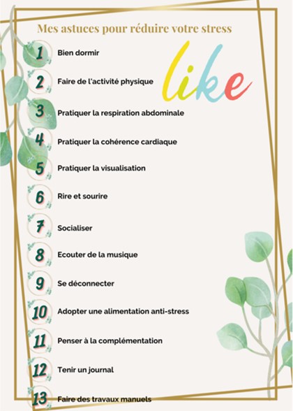 Mes astuces pour réduire votre stress